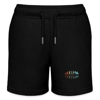 Schlagzeuger Entwicklung - Kinder Organic Joggingshorts Mini Bolter von Stanley/Stella - Schwarz - Vorne