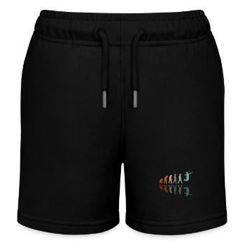 Badminton Evolution - Kids Organic Sweat Shorts by Stanley/Stella - black - Front
