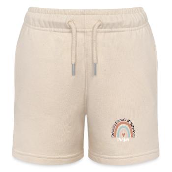Porter Rainbow Leopard Funny Porter Appréciation - Short de jogging enfant bio Stanley/Stella - écru doux - Devant