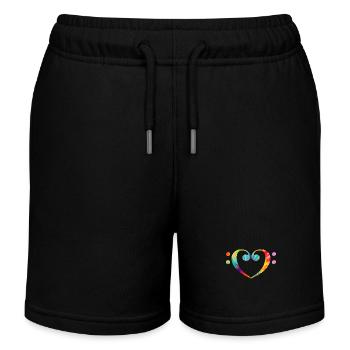 Bassiste Guitare Basse Drôle Cadeau - Short de jogging enfant bio Stanley/Stella - noir - Devant