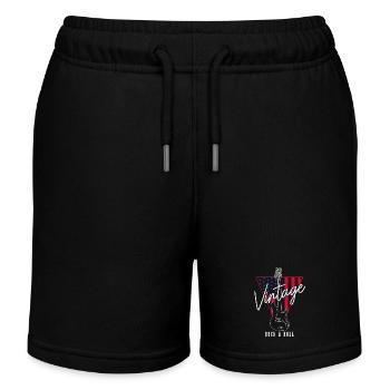 Bassist Bass Gitarre Lustiges Geschenk - Kinder Organic Joggingshorts Mini Bolter von Stanley/Stella - Schwarz - Vorne