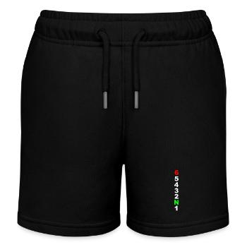 Motorrad Biker Lustiges Geschenk - Kinder Organic Joggingshorts Mini Bolter von Stanley/Stella - Schwarz - Vorne