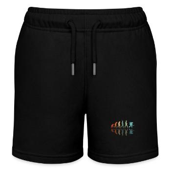 Evolution of pétanque players - Kids Organic Sweat Shorts by Stanley/Stella - black - Front