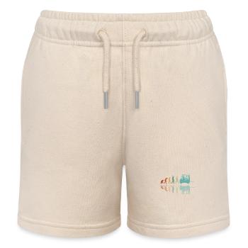 Evolution Forklift - Kids Organic Sweat Shorts by Stanley/Stella - soft Ecru - Front