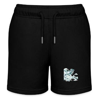 Dragon Nuage Dragon Chinois Art de l’Aquarelle - Short de jogging enfant bio Stanley/Stella - noir - Devant