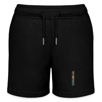 Aikido elegante Kampfkunst Training - Kinder Organic Joggingshorts Mini Bolter von Stanley/Stella - Schwarz - Vorne