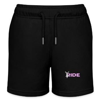 Motorcycle Biker Funny Gift - Kids Organic Sweat Shorts by Stanley/Stella - black - Front