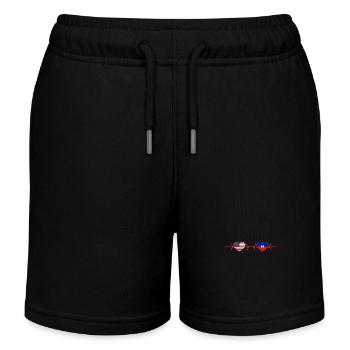 États-Unis Haïti Heartbeat Américain Haïtien - Short de jogging enfant bio Stanley/Stella - noir - Devant