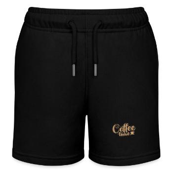 Pause café - Short de jogging enfant bio Stanley/Stella - noir - Devant