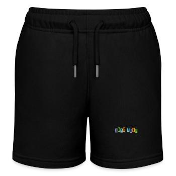 Road Trip Reise Picknick Abenteuer Route - Kinder Organic Joggingshorts Mini Bolter von Stanley/Stella - Schwarz - Vorne