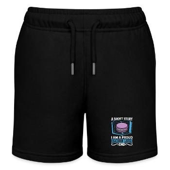 Macaron Lover A Short Story I Am A Sweets Baker - Kinder Organic Joggingshorts Mini Bolter von Stanley/Stella - Schwarz - Vorne