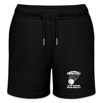 Basketball Basketballspieler Basketballteam - Kinder Organic Joggingshorts Mini Bolter von Stanley/Stella - Schwarz - Vorne