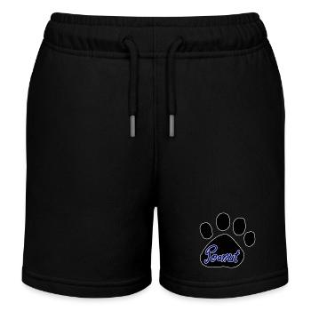 Peanut Logo - Kids Organic Sweat Shorts by Stanley/Stella - black - Front