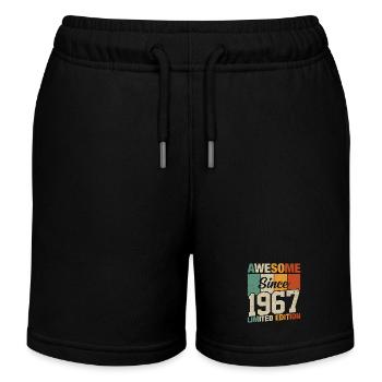 Geboren Legenden 1967 - Kinder Organic Joggingshorts Mini Bolter von Stanley/Stella - Schwarz - Vorne