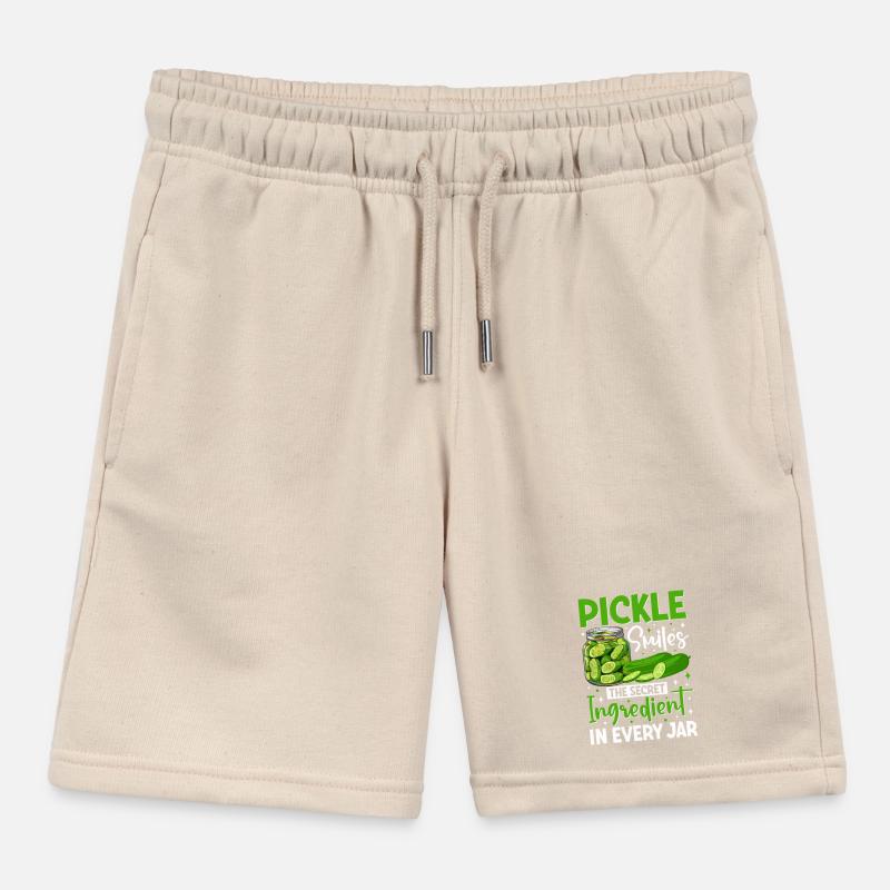Cornichon sourit - cadeau de concombre Short de jogging enfant bio Stanley/Stella