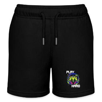 Jouez à Hard Gamer Controller Neon Design - Short de jogging enfant bio Stanley/Stella - noir - Devant