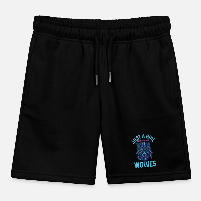 Cadeau de loup Short de jogging enfant bio Stanley/Stella