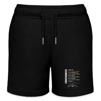 Gaming-Bekleidung - Mein perfekter Tag ist damit - Kinder Organic Joggingshorts Mini Bolter von Stanley/Stella - Schwarz - Vorne