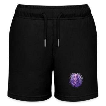 Super süße Kraken Octopus Pink Palette - Kinder Organic Joggingshorts Mini Bolter von Stanley/Stella - Schwarz - Vorne