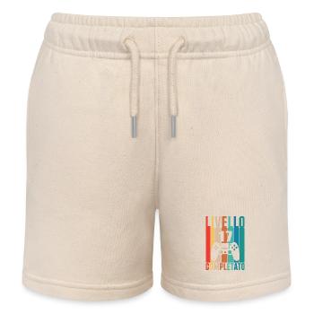 Level 17 - Kids Organic Sweat Shorts by Stanley/Stella - soft Ecru - Front