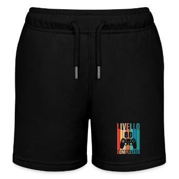 Niveau 80 - Short de jogging enfant bio Stanley/Stella - noir - Devant