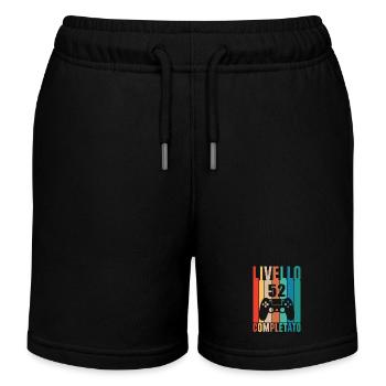 Level 52 - Kids Organic Sweat Shorts by Stanley/Stella - black - Front