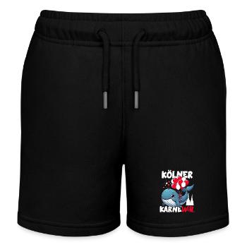 Cologne Carnival Wal Kölle Alaaf Cologne Cathedral funny - Kids Organic Sweat Shorts by Stanley/Stella - black - Front