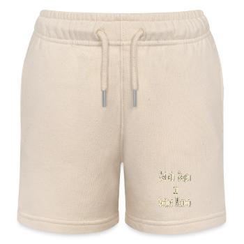 Sei ein Segen in Gottes Namen - Kinder Organic Joggingshorts Mini Bolter von Stanley/Stella - Natur - Vorne