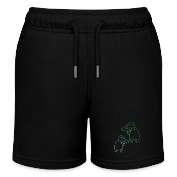 Katzen Katze Haustiere Kinder Haustiere Kitten - Kinder Organic Joggingshorts Mini Bolter von Stanley/Stella - Schwarz - Vorne