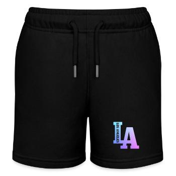Los Angeles, Californie, Los Angeles - Short de jogging enfant bio Stanley/Stella - noir - Devant