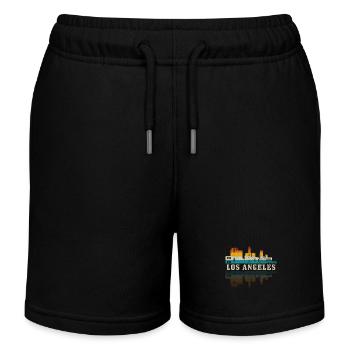 Los Angeles, Californie, Los Angeles - Short de jogging enfant bio Stanley/Stella - noir - Devant