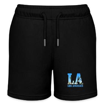 Los Angeles, Californie, Los Angeles - Short de jogging enfant bio Stanley/Stella - noir - Devant