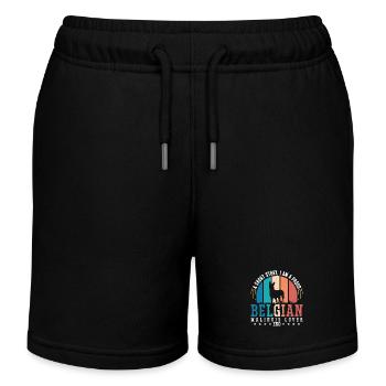 Belgian Malinois Lover A Short Story Working Dog - Kinder Organic Joggingshorts Mini Bolter von Stanley/Stella - Schwarz - Vorne