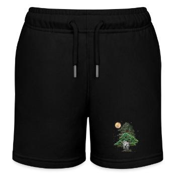 Skelett Horror Geister Spuk gruselig Halloween Tod - Kinder Organic Joggingshorts Mini Bolter von Stanley/Stella - Schwarz - Vorne