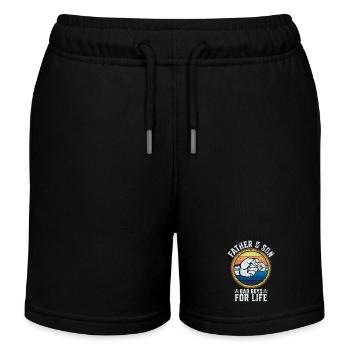 Father and Son Vater und Sohn Bad Boys for Life - Kinder Organic Joggingshorts Mini Bolter von Stanley/Stella - Schwarz - Vorne