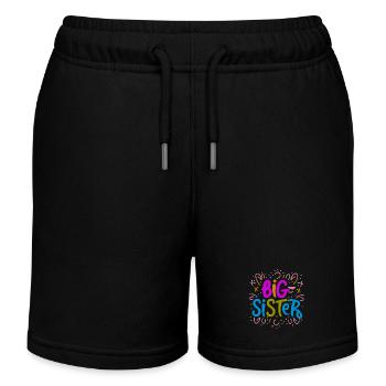 BIG SISTER - Kids Organic Sweat Shorts by Stanley/Stella - black - Front