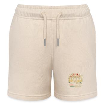 Vintage 1986, Vintage 1986 Birthday Gift - Kids Organic Sweat Shorts by Stanley/Stella - soft Ecru - Front