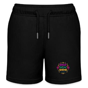 GYM TSHIRT - Kids Organic Sweat Shorts by Stanley/Stella - black - Front
