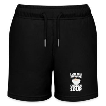 Soupe de poulet - Short de jogging enfant bio Stanley/Stella - noir - Devant