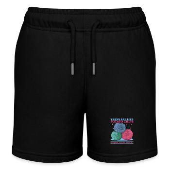 Crochet au Crochet | Crochet fil crochet cadeau - Short de jogging enfant bio Stanley/Stella - noir - Devant