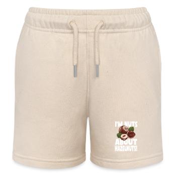 Lustiges Haselnuss Shirt - Kinder Organic Joggingshorts Mini Bolter von Stanley/Stella - Natur - Vorne