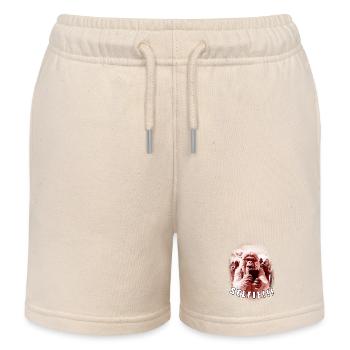 Yeti Selfie - Kinder Organic Joggingshorts Mini Bolter von Stanley/Stella - Natur - Vorne