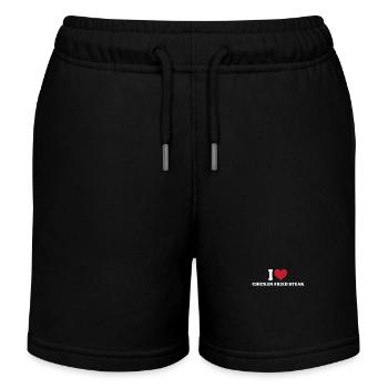 J’adore le steak frit au poulet - Short de jogging enfant bio Stanley/Stella - noir - Devant