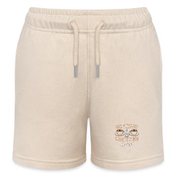 Amateur de crochet, pas de café, pas de couture, amateur de café - Short de jogging enfant bio Stanley/Stella - écru doux - Devant