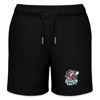 Porc froid - Short de jogging enfant bio Stanley/Stella - noir - Devant