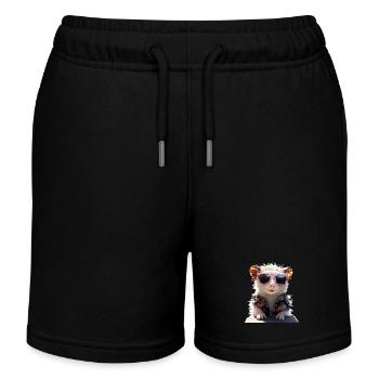 Opossum Beutelratte Didelphis Süße Opossums Possum - Kinder Organic Joggingshorts Mini Bolter von Stanley/Stella - Schwarz - Vorne