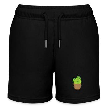 Katzenkaktus im Topf Pflanze - Kinder Organic Joggingshorts Mini Bolter von Stanley/Stella - Schwarz - Vorne