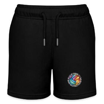 Beach Volleyball My Passion My Beach Volleyballer - Kinder Organic Joggingshorts Mini Bolter von Stanley/Stella - Schwarz - Vorne
