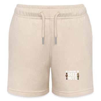 Nussknacker – In Charge Of Deez Nuts - Kinder Organic Joggingshorts Mini Bolter von Stanley/Stella - Natur - Vorne