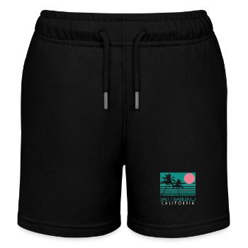 San Francisco Kalifornien Souvenir - Kinder Organic Joggingshorts Mini Bolter von Stanley/Stella - Schwarz - Vorne
